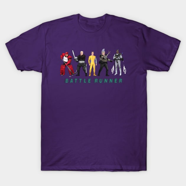 Battle Runner - The Running Man Japanese Title Tribute Tee T-Shirt by PreservedDragons